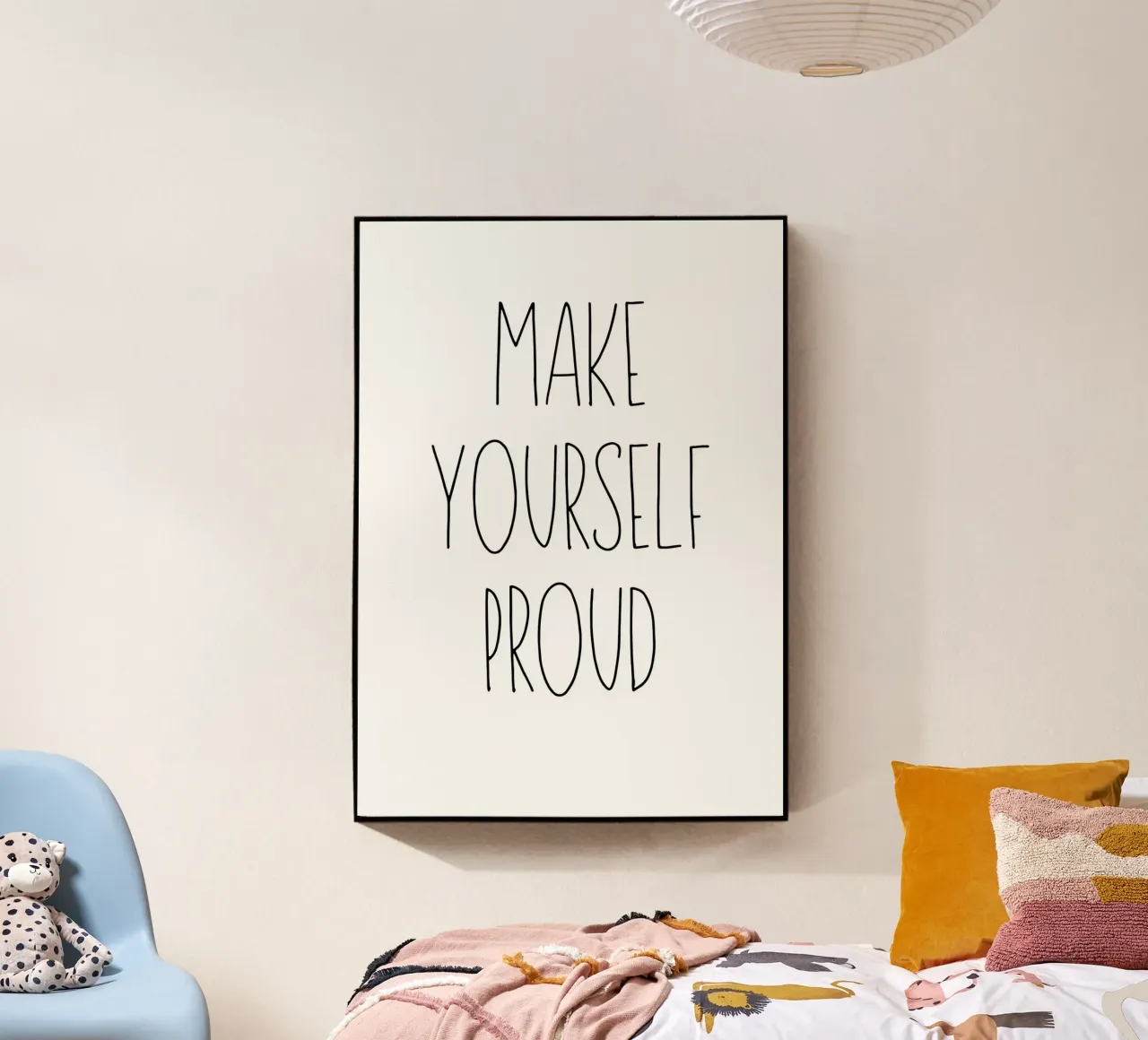 Make yourself proud plexiglass da Quotes on walls