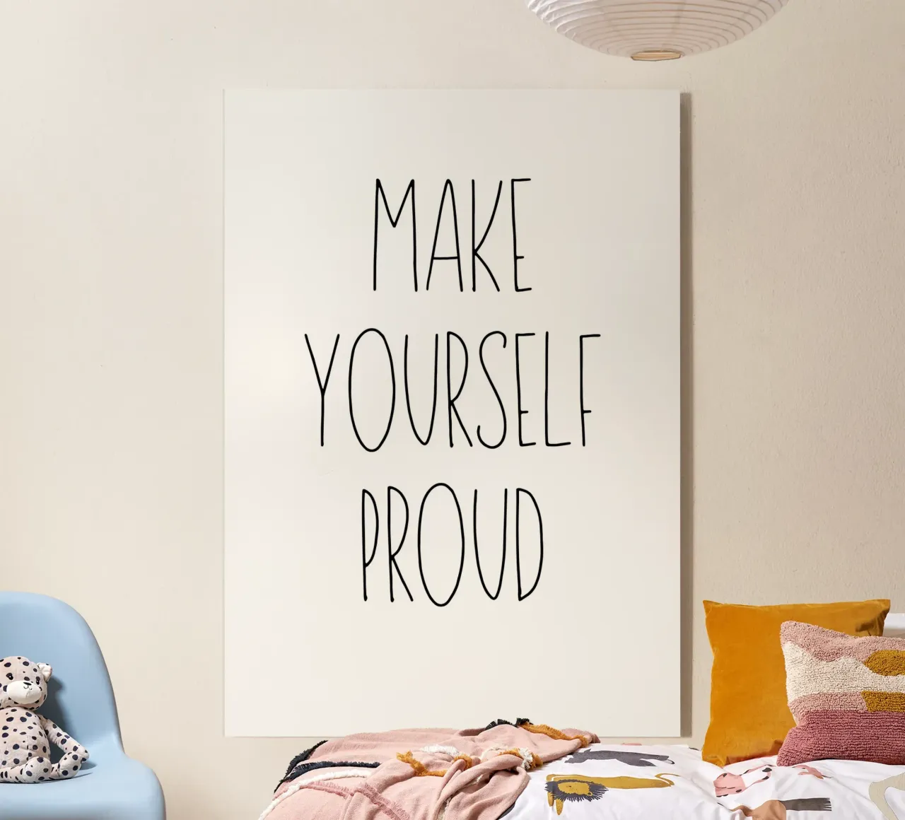 Make yourself proud plexiglass da Quotes on walls