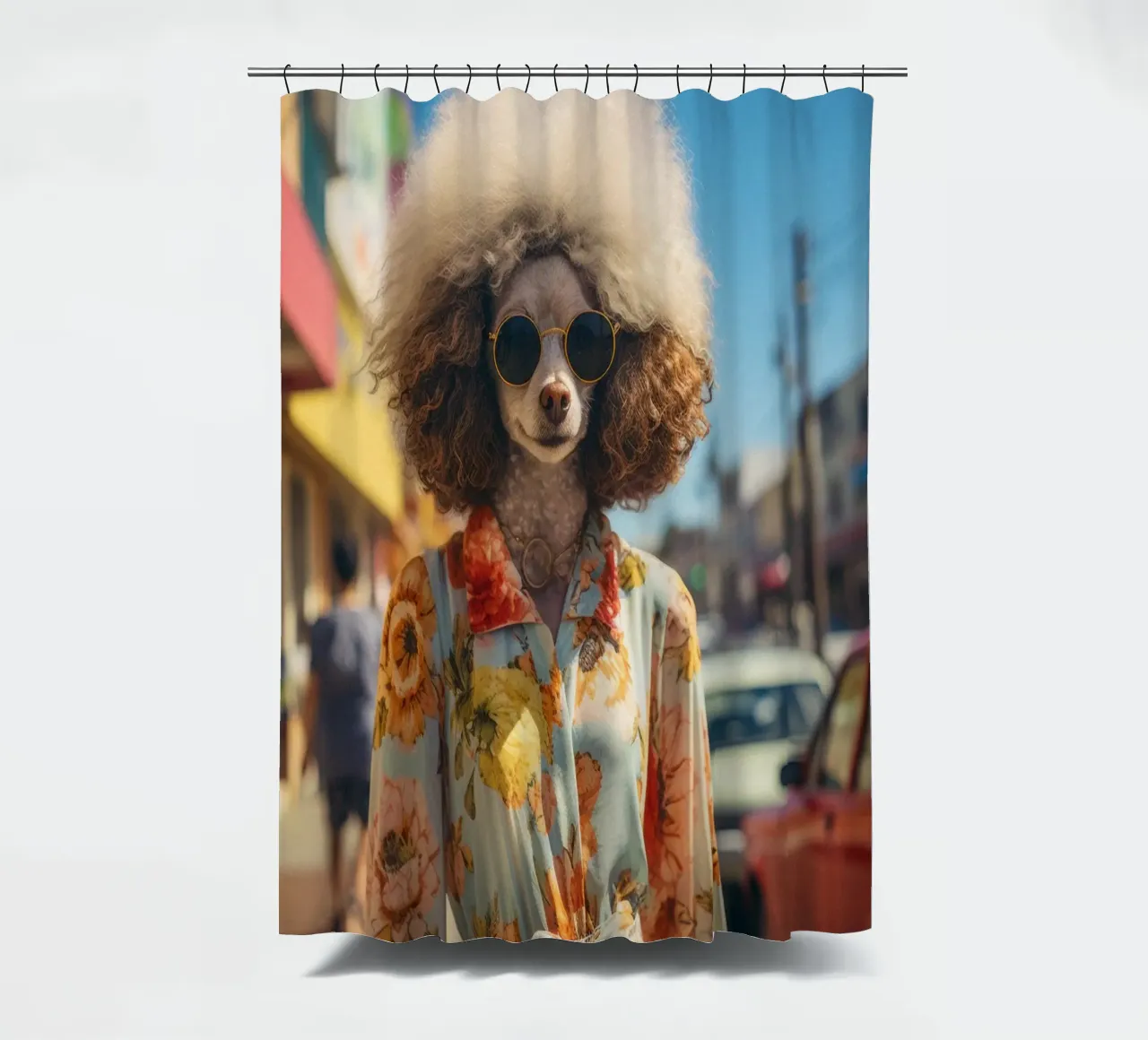 Margaux shower curtain by Affiches Chien Originales – Dogland