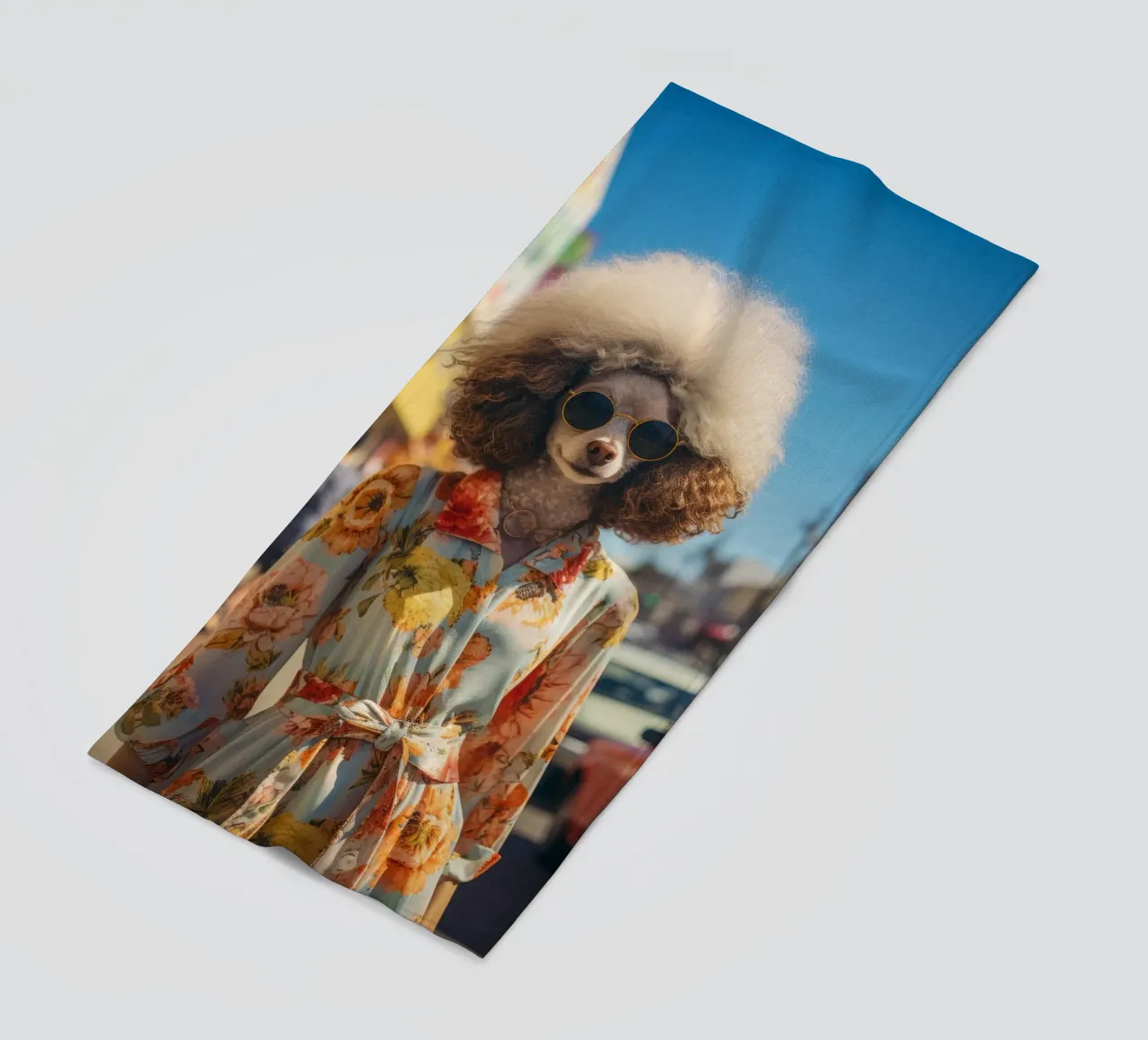 Margaux beach towel by Affiches Chien Originales – Dogland