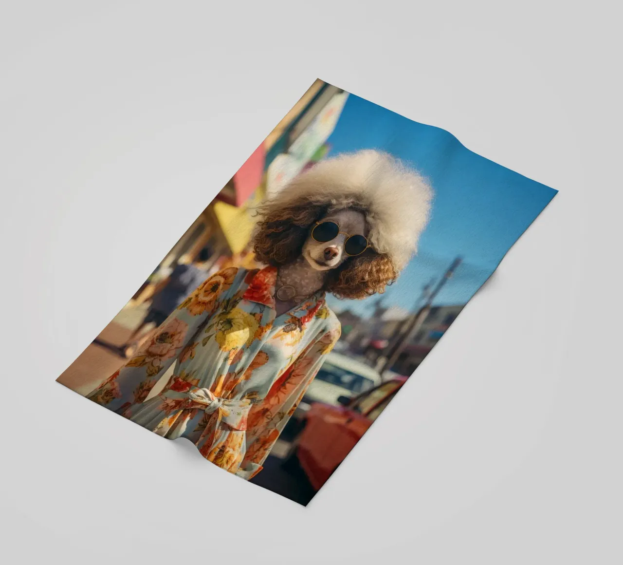 Margaux beach towel by Affiches Chien Originales – Dogland