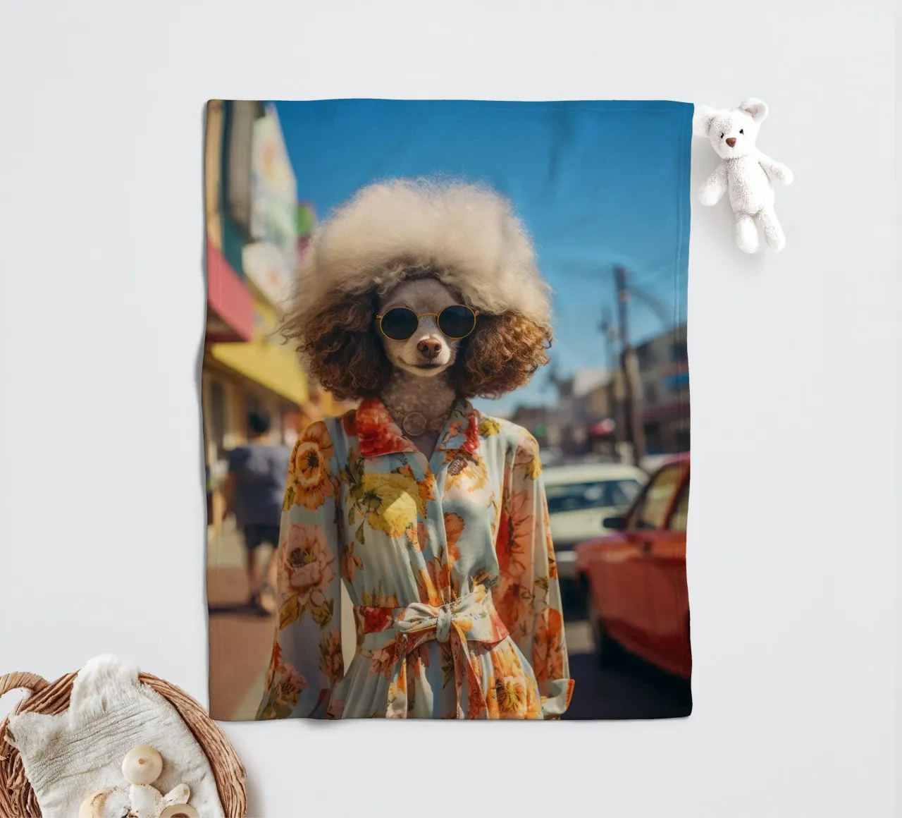 Margaux fleece blanket by Affiches Chien Originales – Dogland