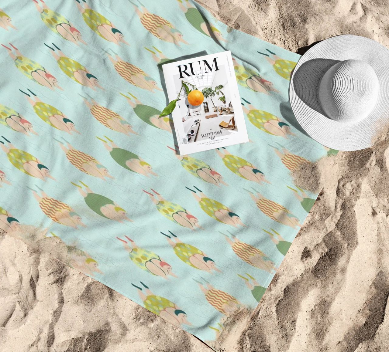 Vintage Swimmers telo mare da Maria Kritzas