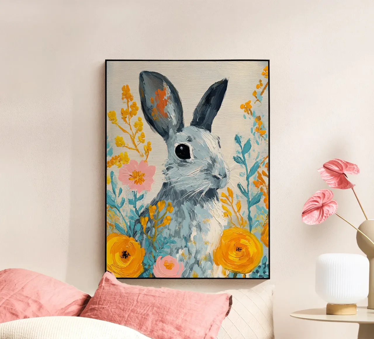 Spring Bunny Bloom plexiglass da Boho House
