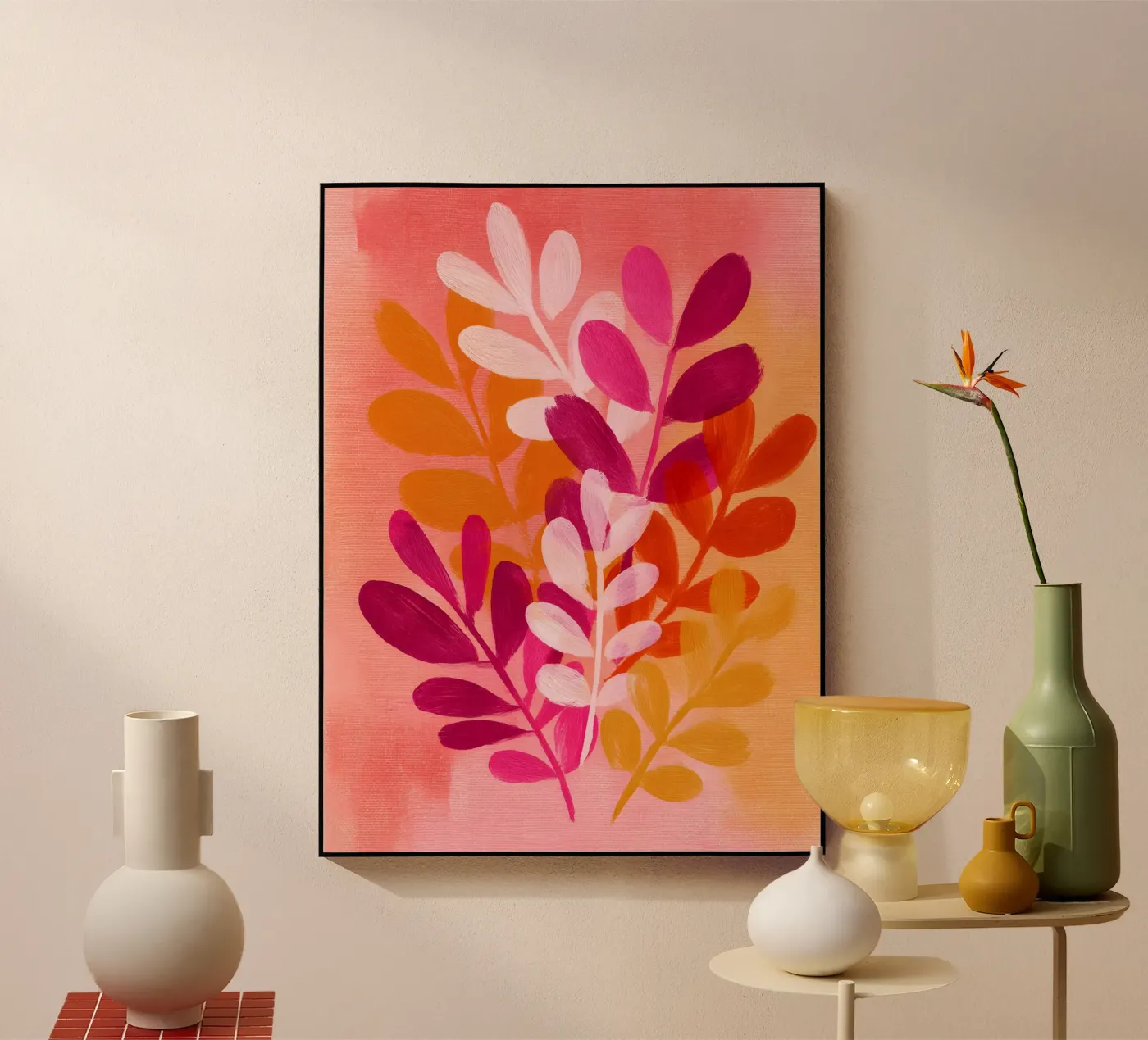 Pink Botanical Dance plexiglass da Boho House