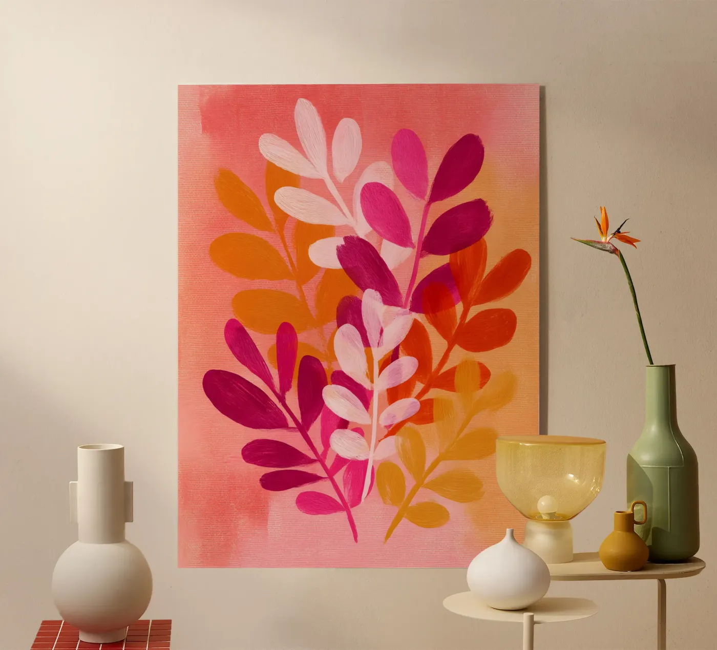 Pink Botanical Dance plexiglass da Boho House