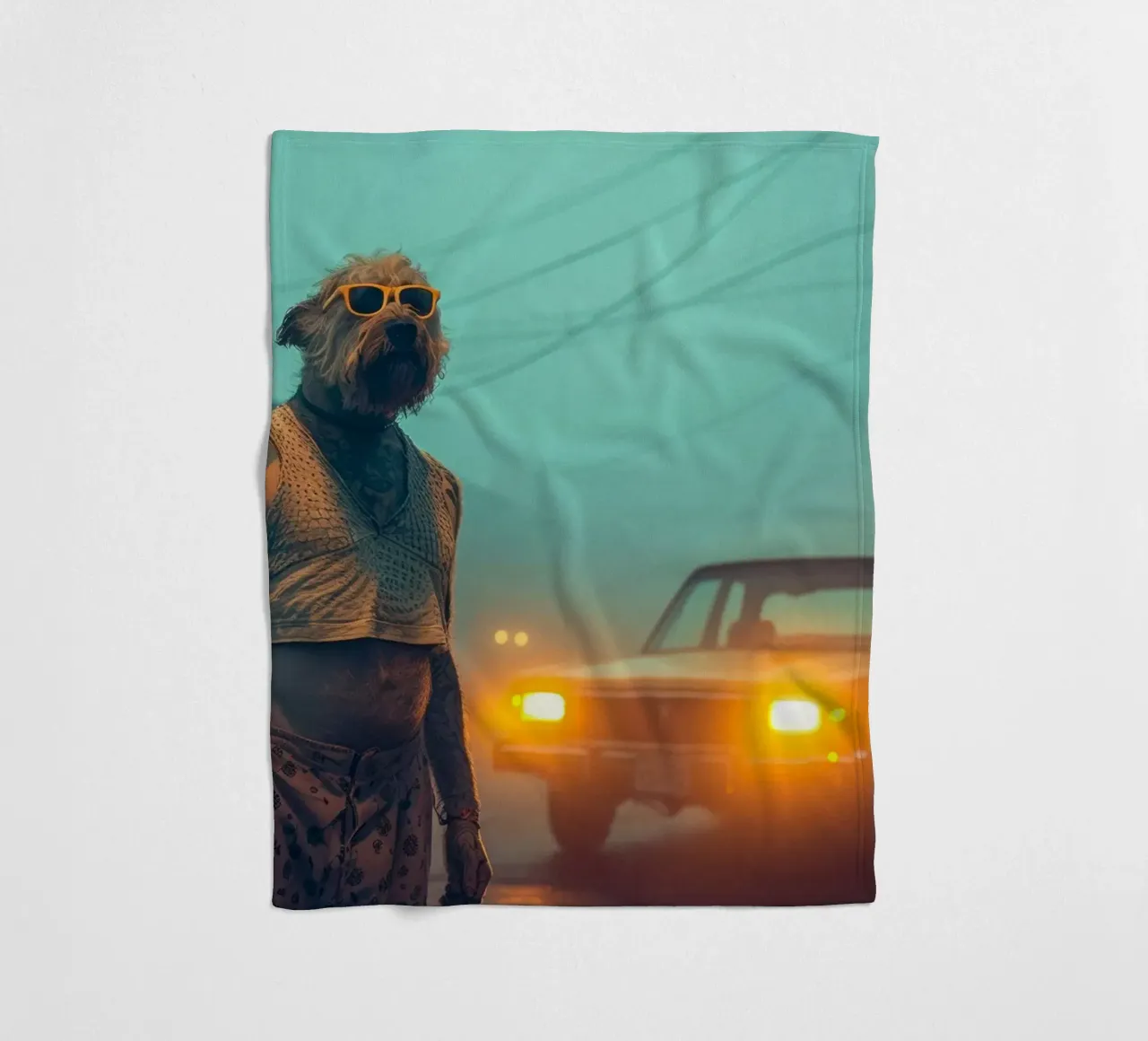 Rudy coperta in pile da Affiches Chien Originales – Dogland
