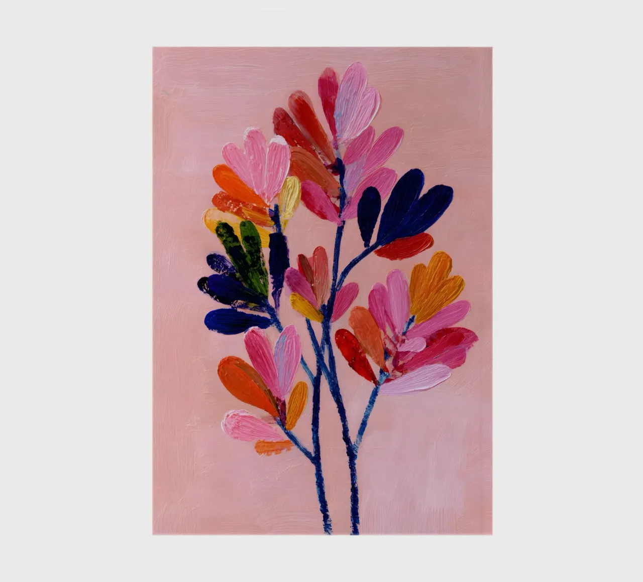 Pink Bloom Abstraction notebook by Boho House