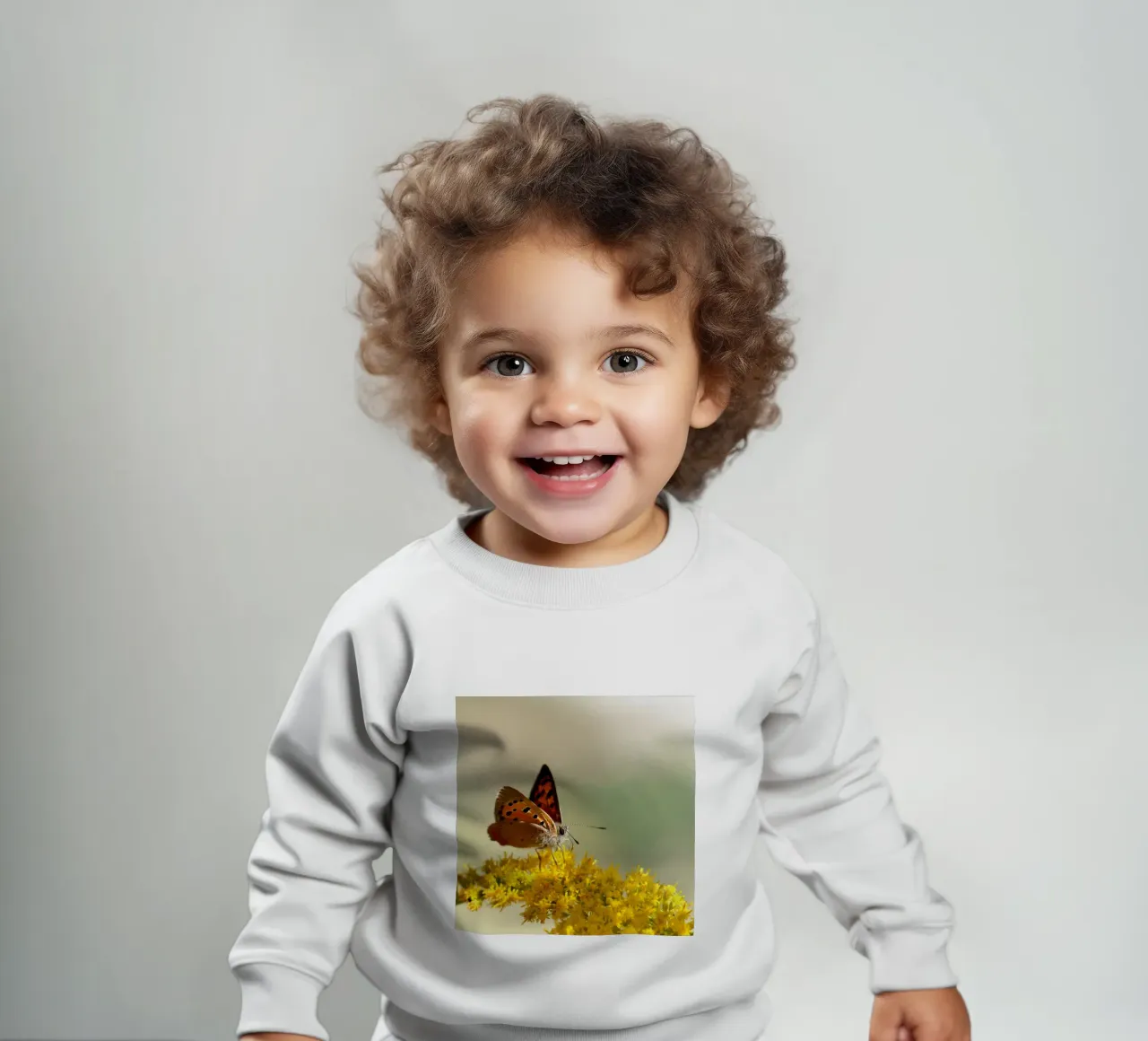 Farfalla Piccola fritillaria felpa neonato da Atteloi