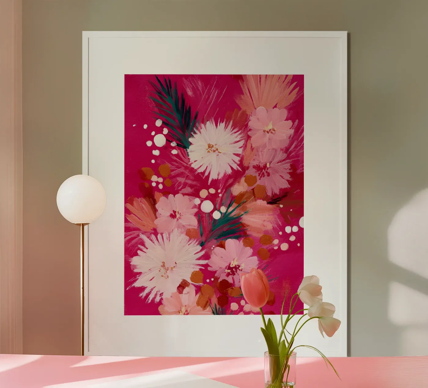 Fuchsia Festivity Poster von The Floralist