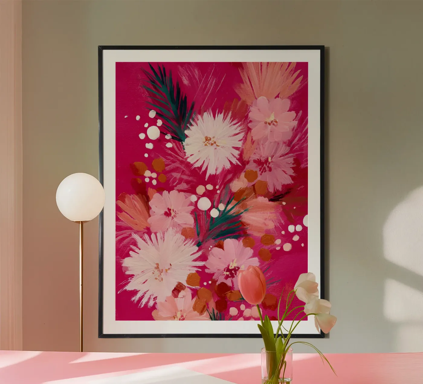Fuchsia Festivity Poster von The Floralist