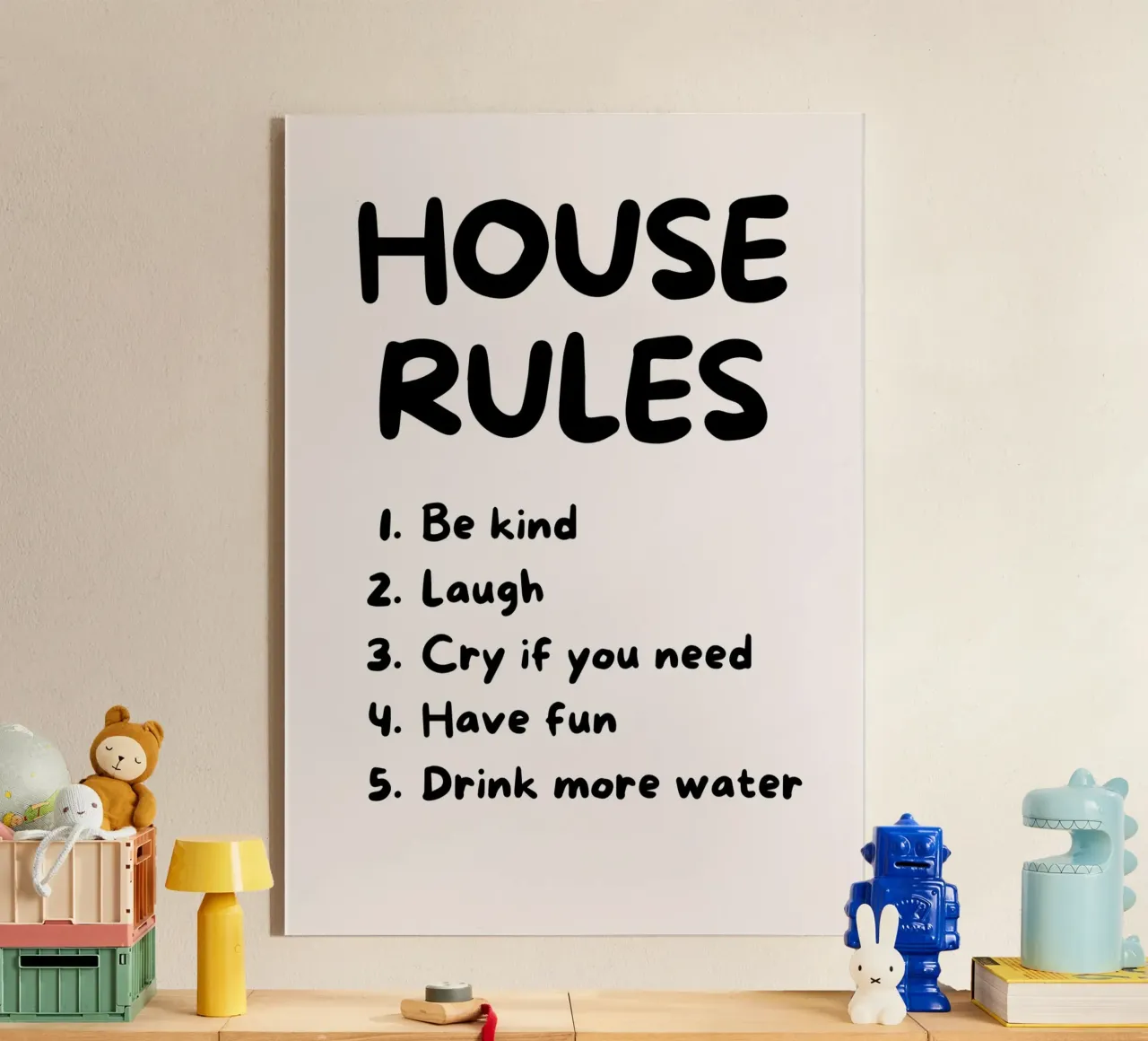 HOUSE RULES acryl van ARTEVO