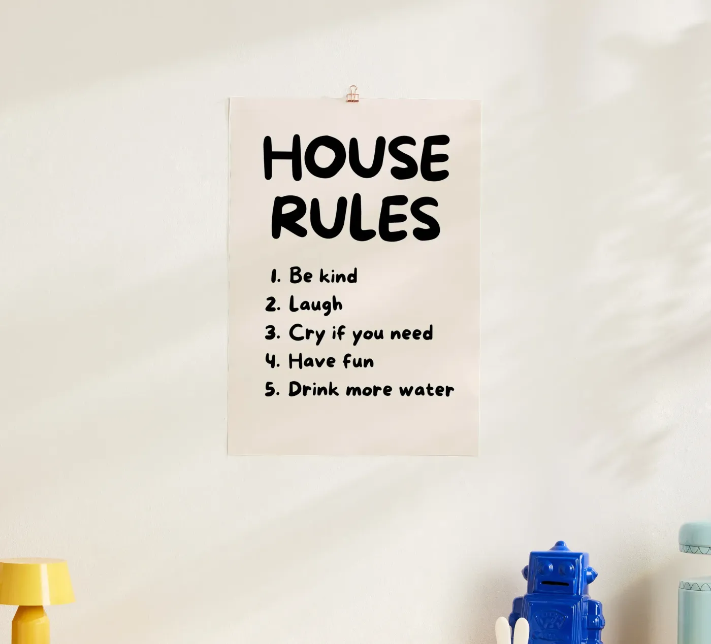 HOUSE RULES poster da ARTEVO