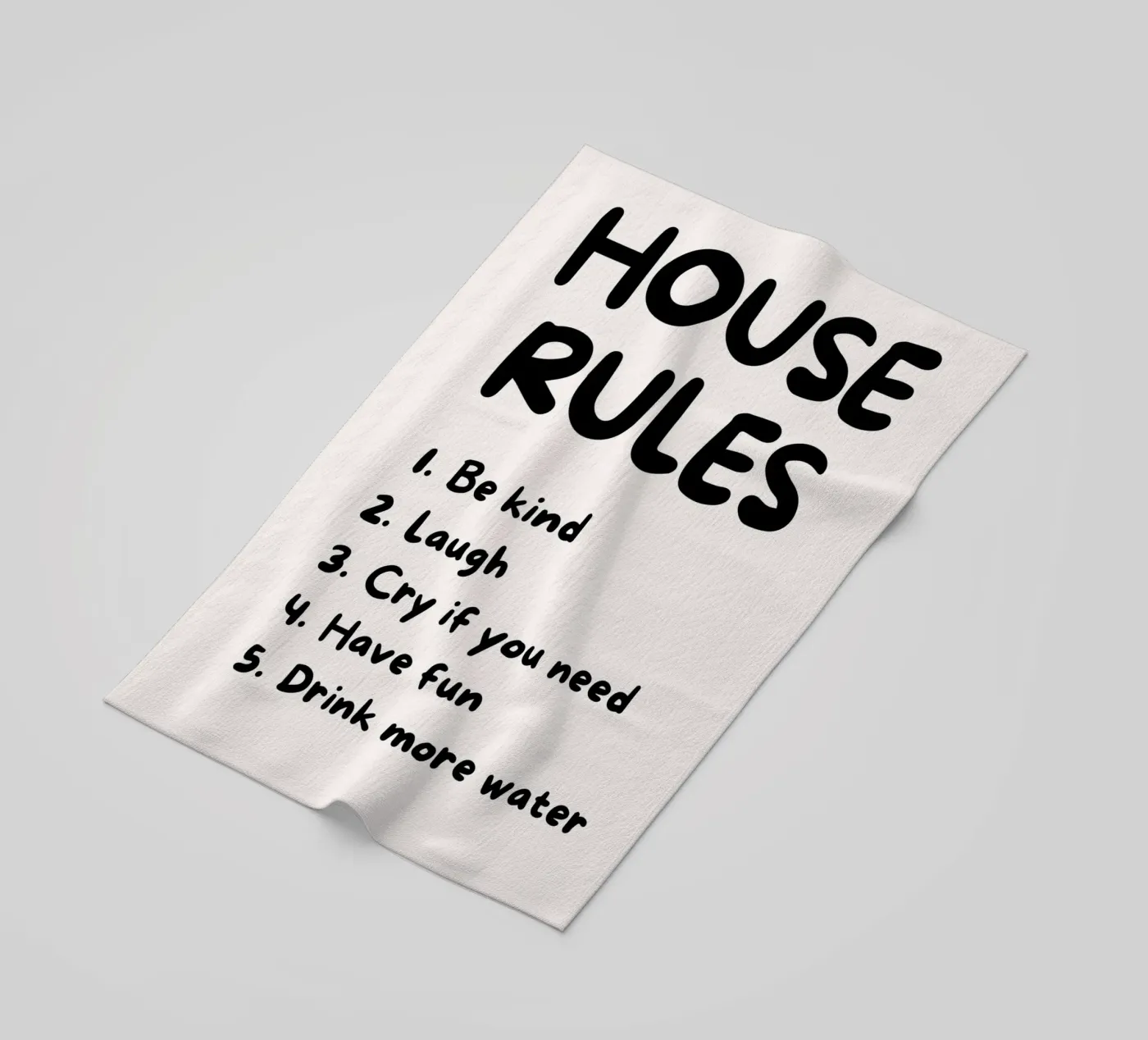 HOUSE RULES telo mare da BAWA