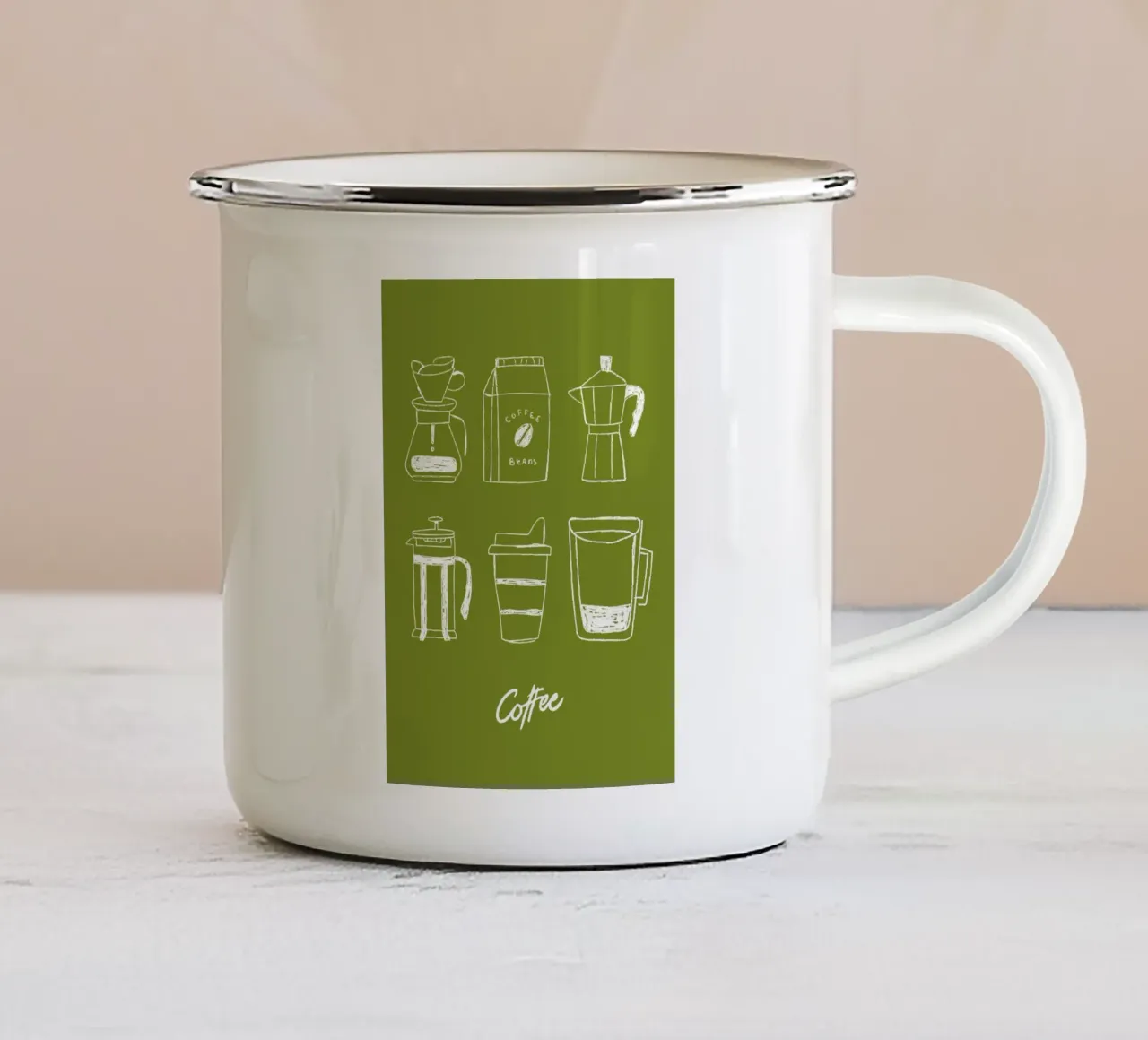 COFFEE tazza in smalto da ARTEVO