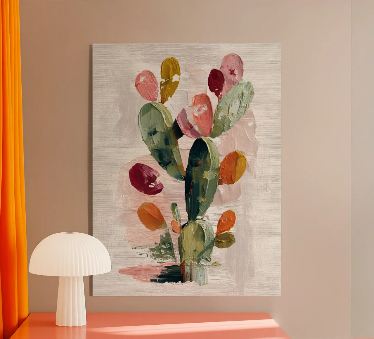 Charming Cactus acrylic glass by The Floralist