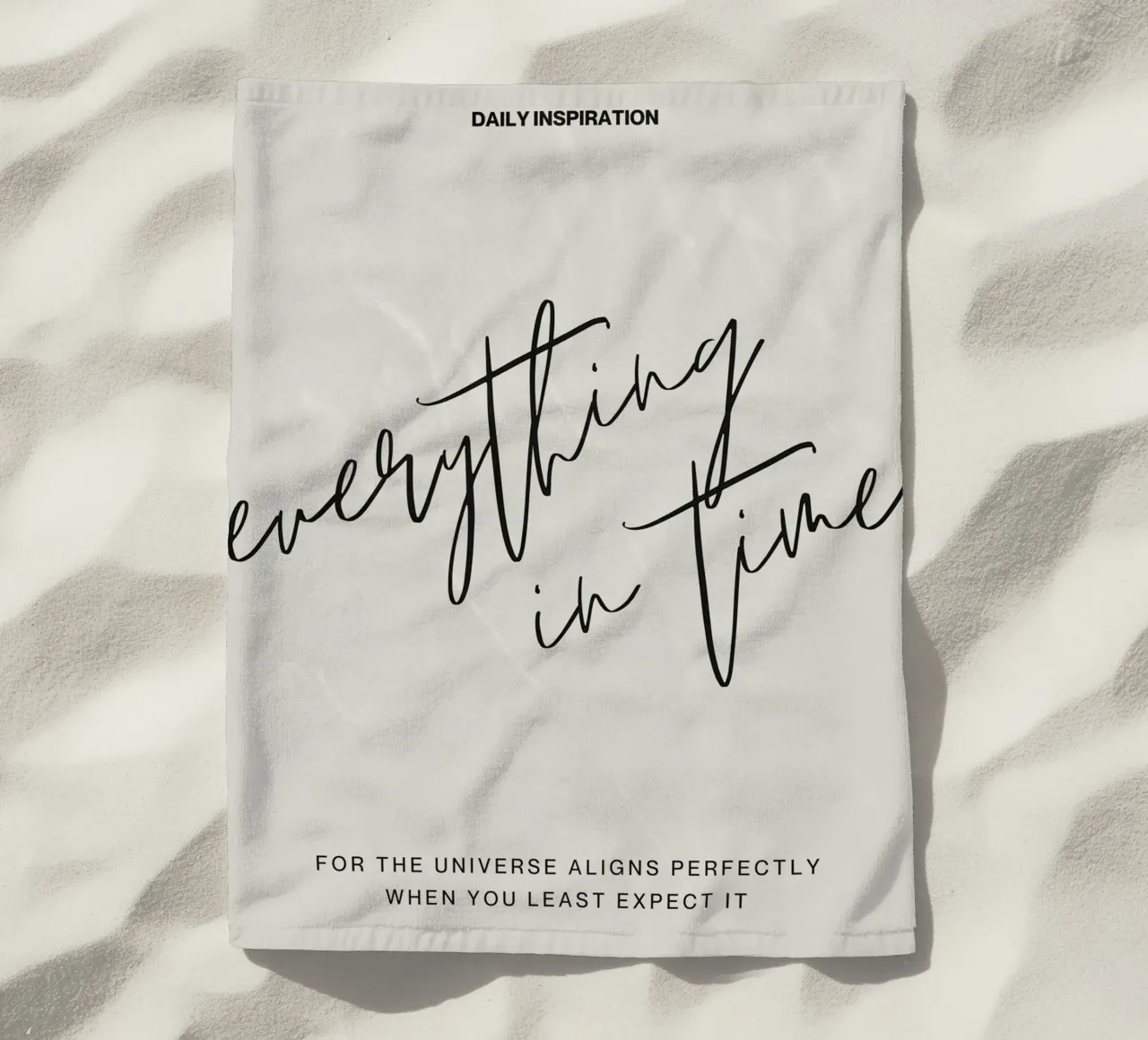 EVERYTHING IN TIME telo mare da ARTEVO