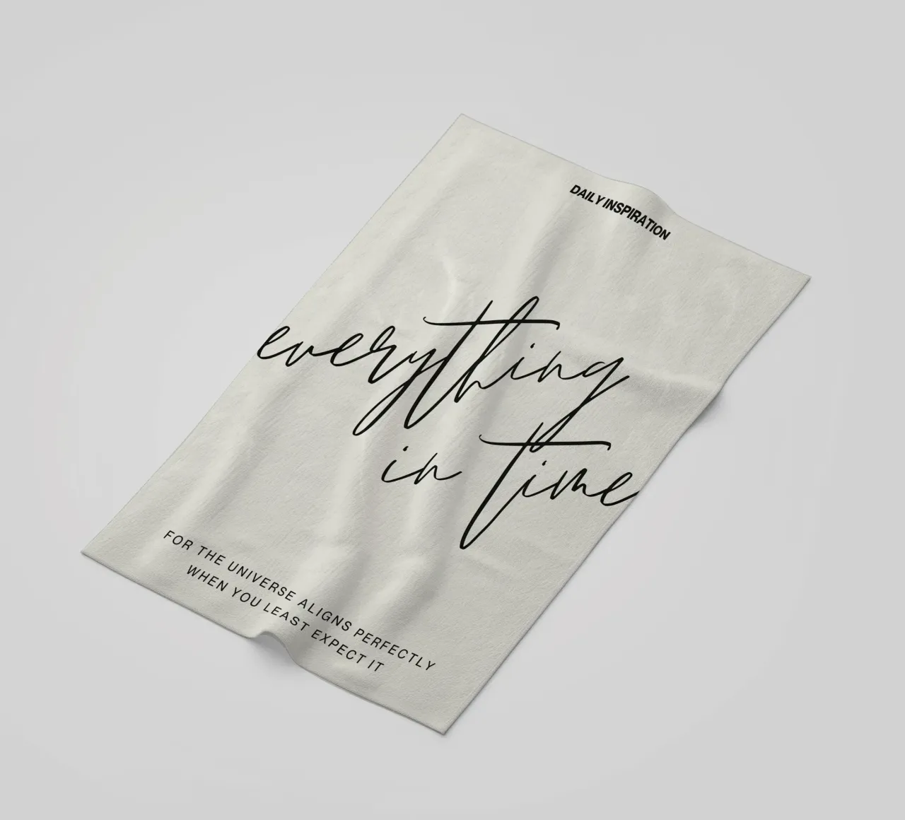 EVERYTHING IN TIME telo mare da ARTEVO