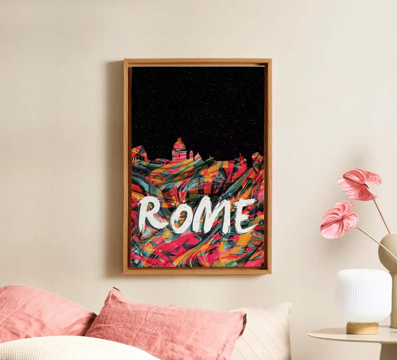 Rome tela con Cornice a cassetta da Danny Ivan