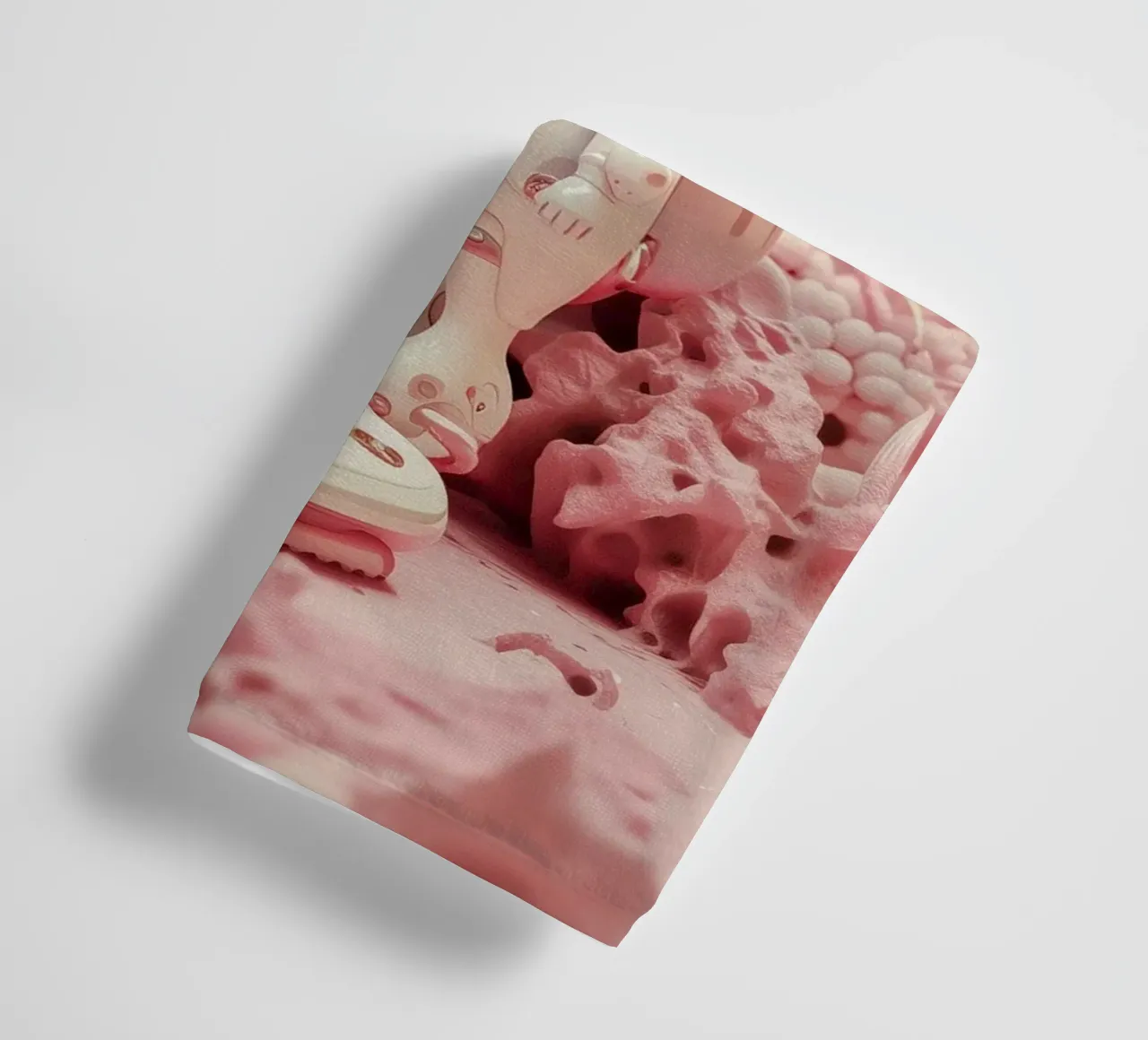 "Cosmic Clean" - Cute Robot Astronaut Art Print towel by Dental art