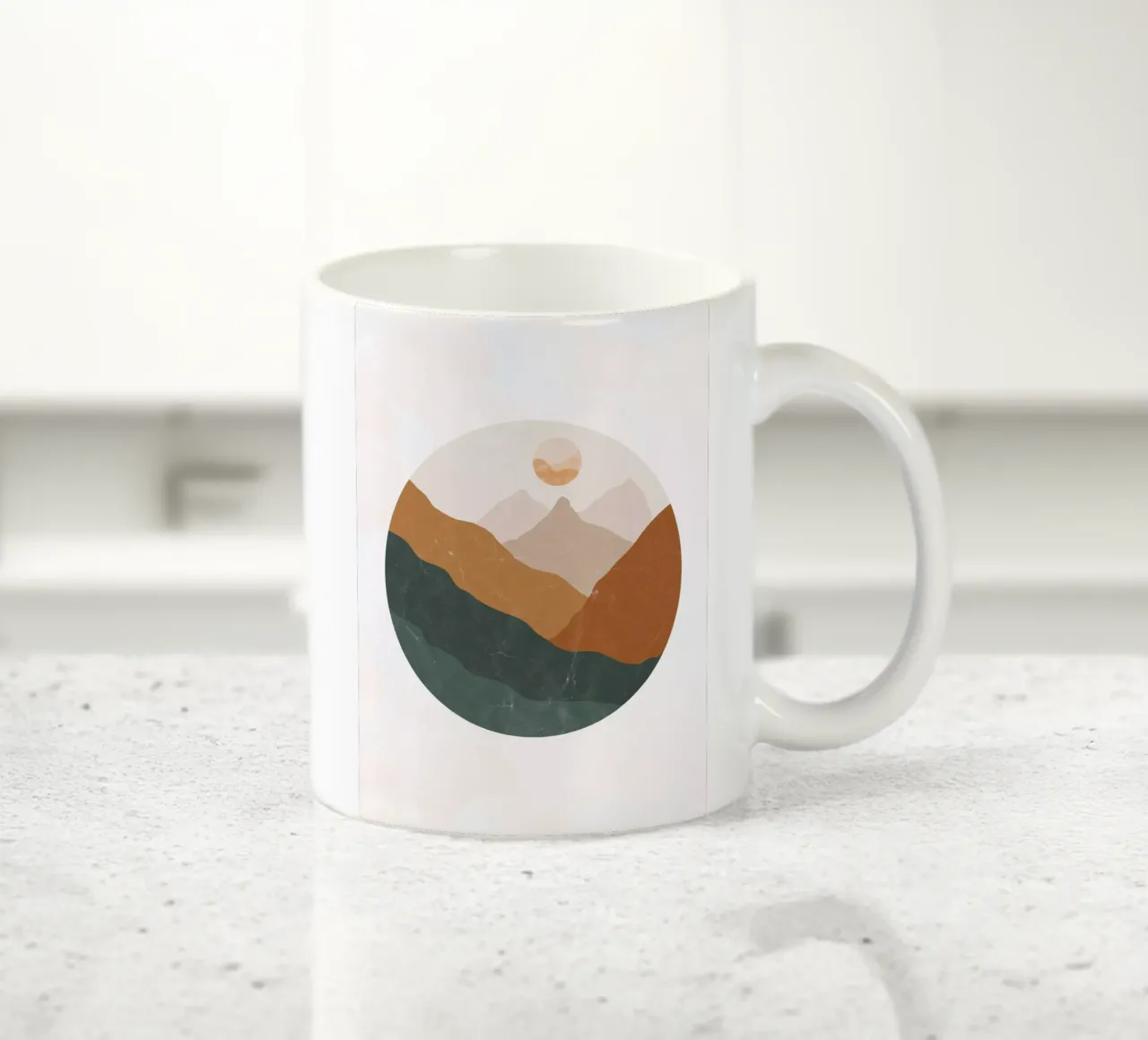 Paesaggio montano tazza in ceramica da DesignArt