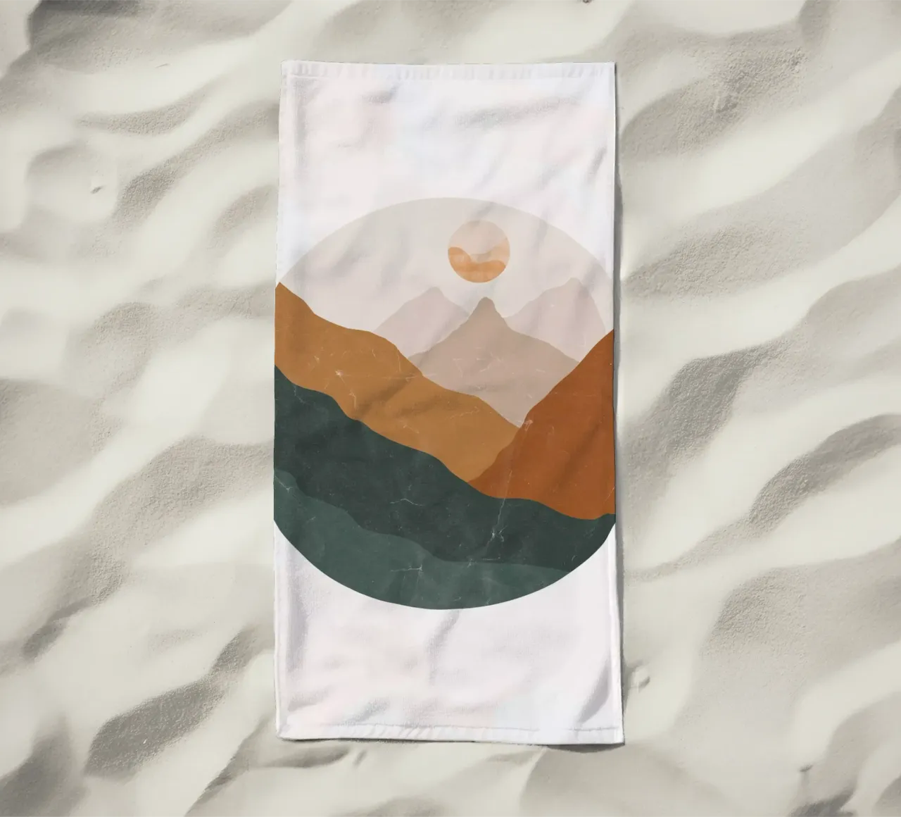 Paesaggio montano telo mare da DesignArt