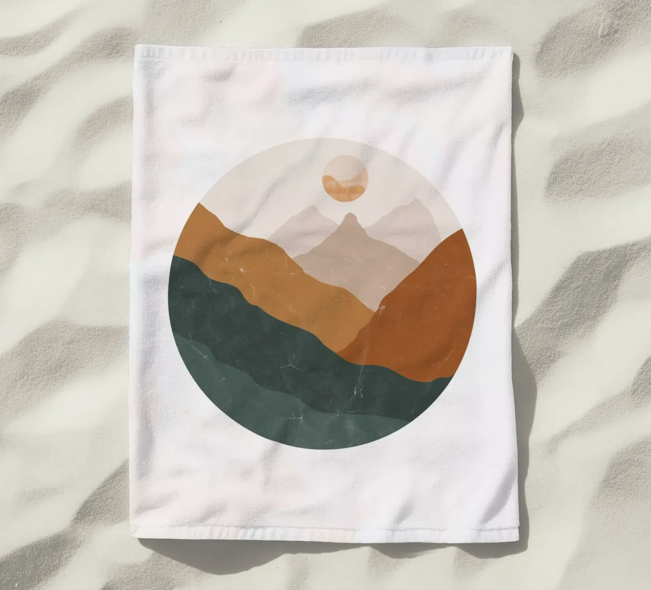 Paesaggio montano telo mare da DesignArt