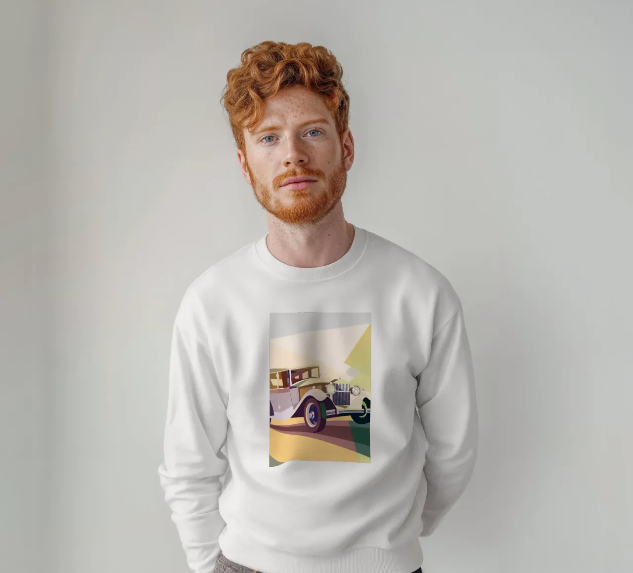 Klassieke auto sweatshirt van POLYGON SPECIAL