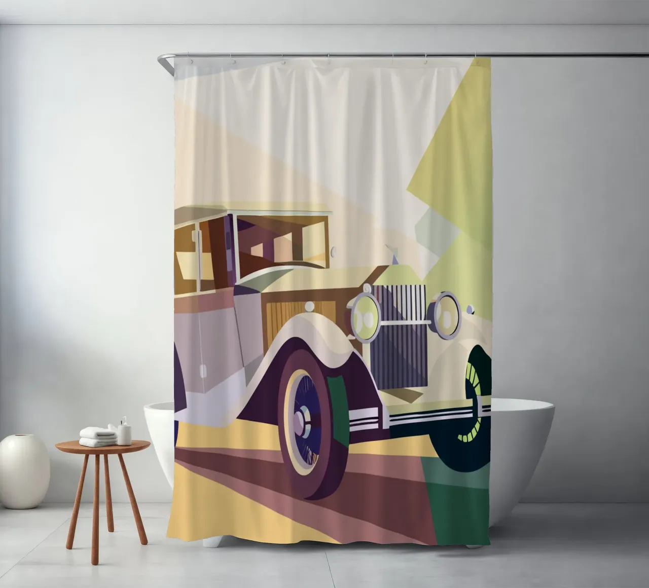 Oldtimer Duschvorhang von POLYGON SPECIAL