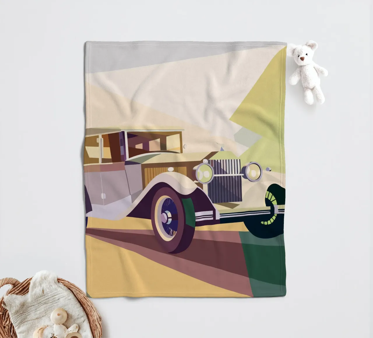 Oldtimer Fleecedecke von POLYGON SPECIAL