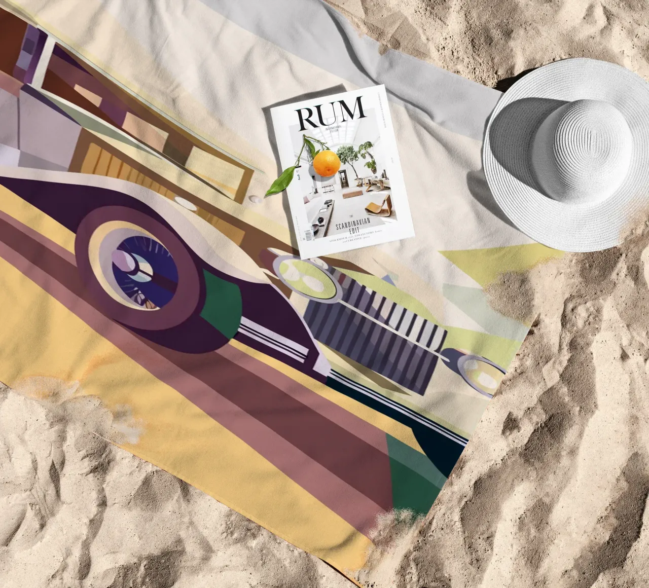 Auto d'epoca telo mare da POLYGON SPECIAL