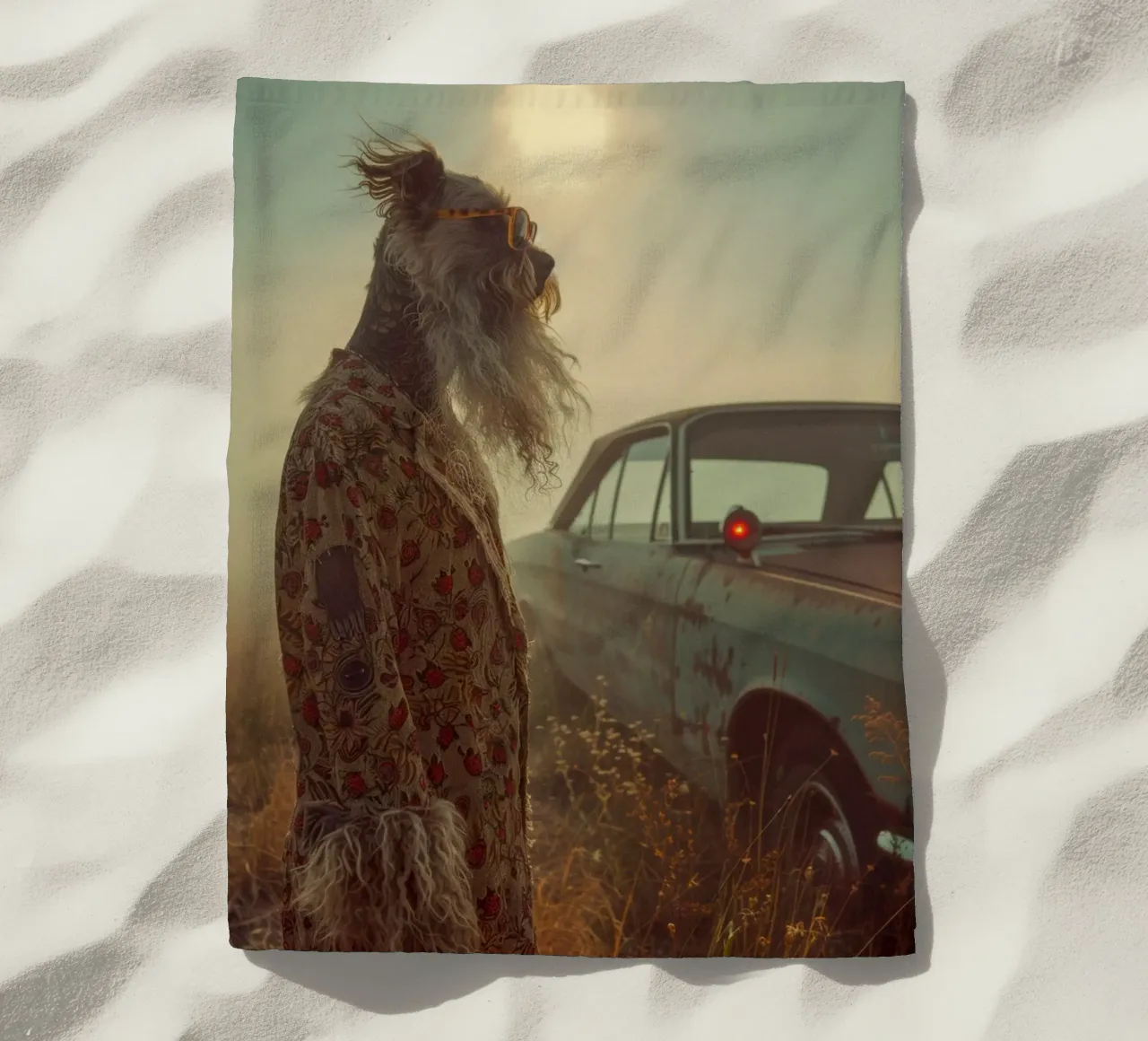 Wyatt telo mare da Affiches Chien Originales – Dogland