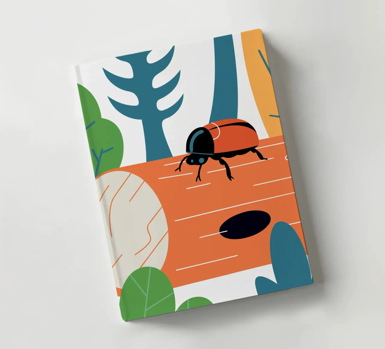 Ladybug on Log notebook by PROTECT ANIMALS
