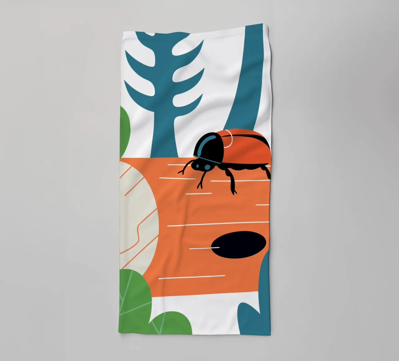 Ladybug on Log towel by PROTECT ANIMALS