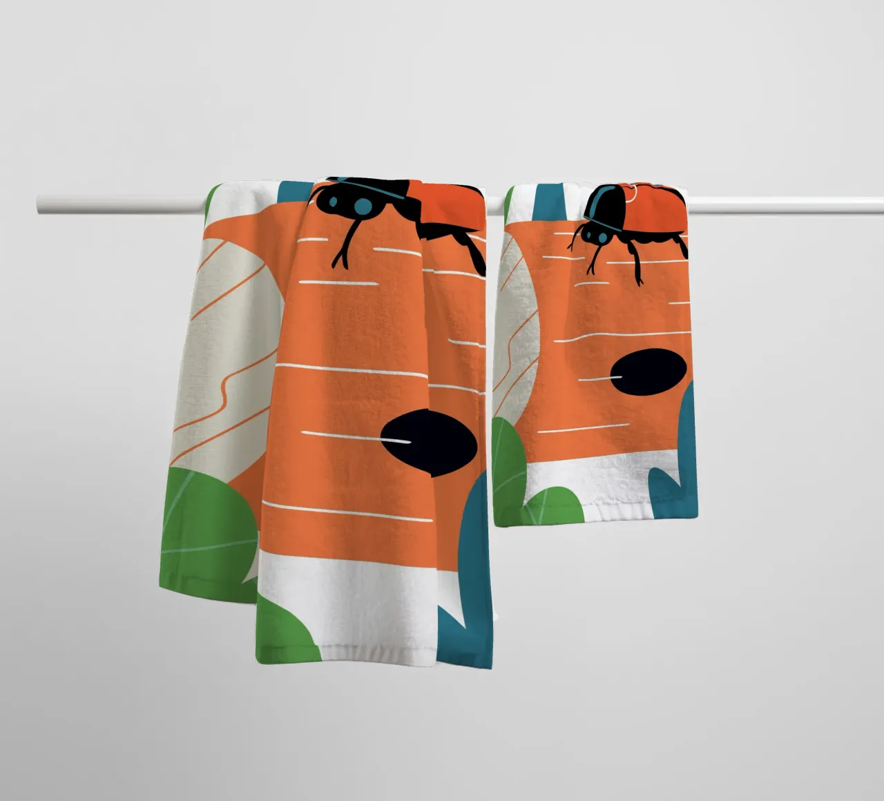 Ladybug on Log towel by PROTECT ANIMALS