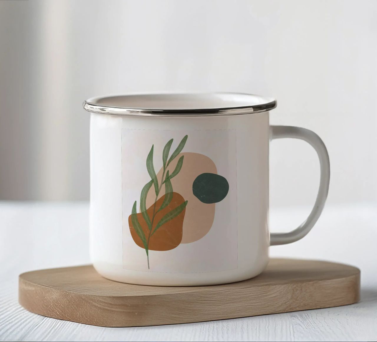 Forme astratte tazza in smalto da DesignArt