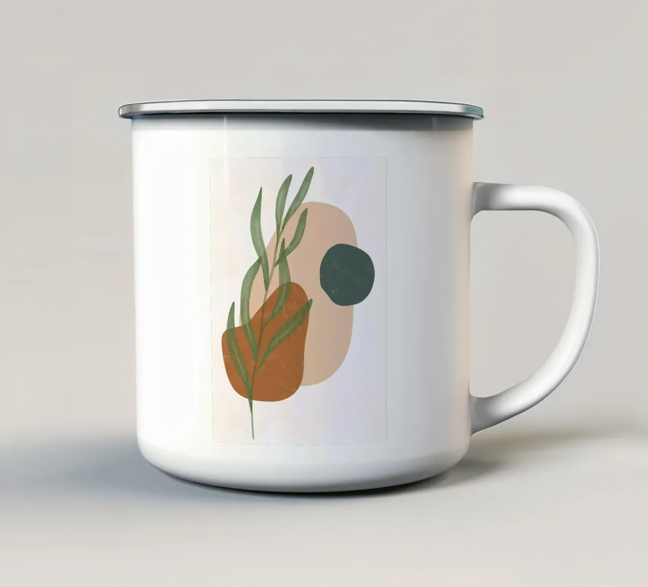 Formas abstractas taza de esmalte de DesignArt