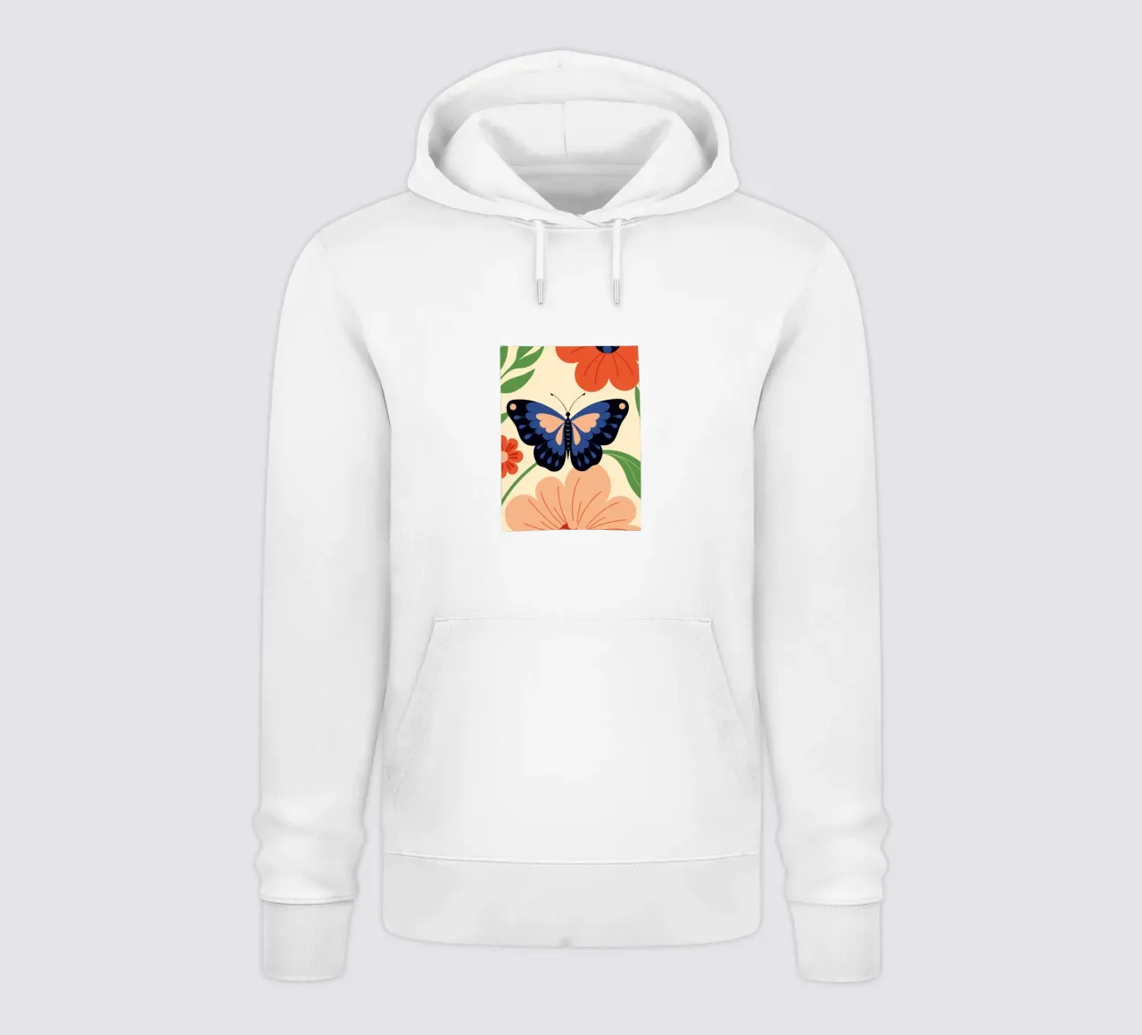 Farfalla e fiori felpa con cappuccio da PROTECT ANIMALS