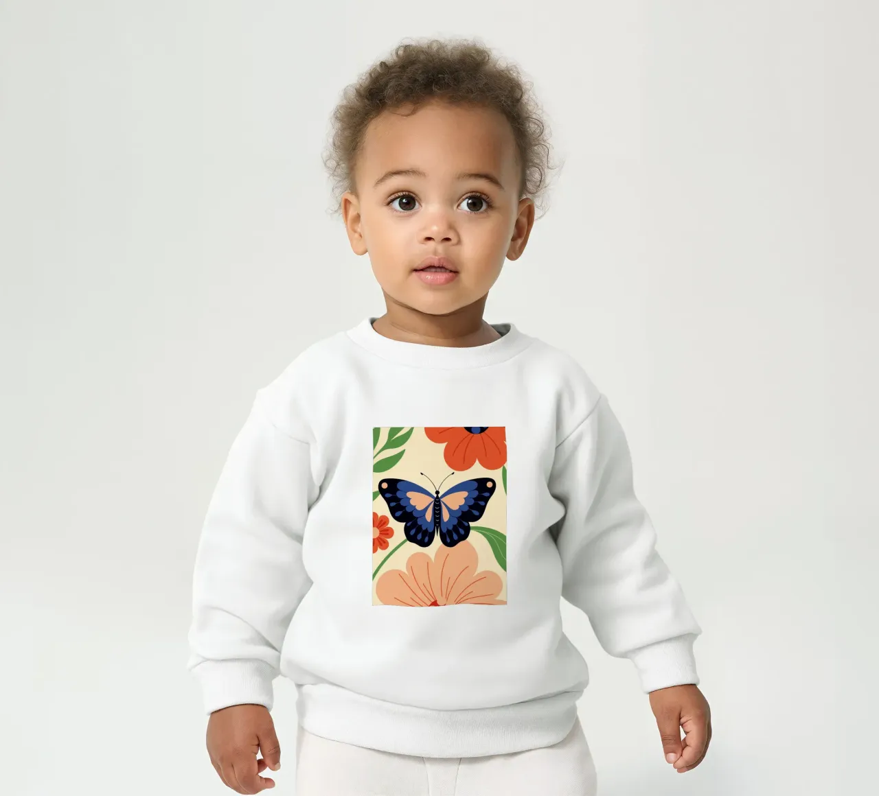 Farfalla e fiori felpa neonato da PROTECT ANIMALS