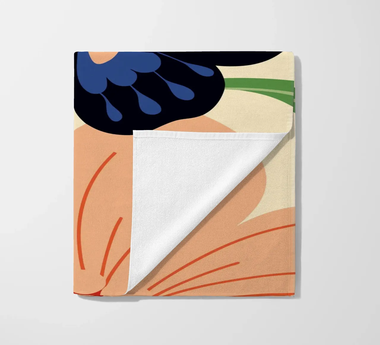 Farfalla e fiori telo mare da PROTECT ANIMALS