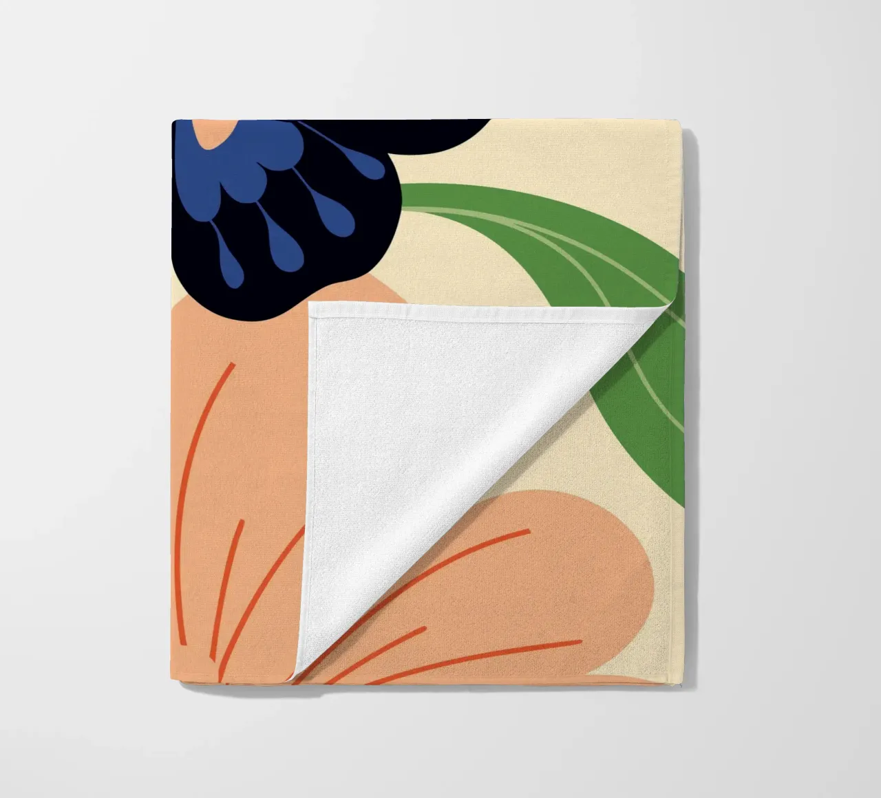 Farfalla e fiori telo mare da PROTECT ANIMALS