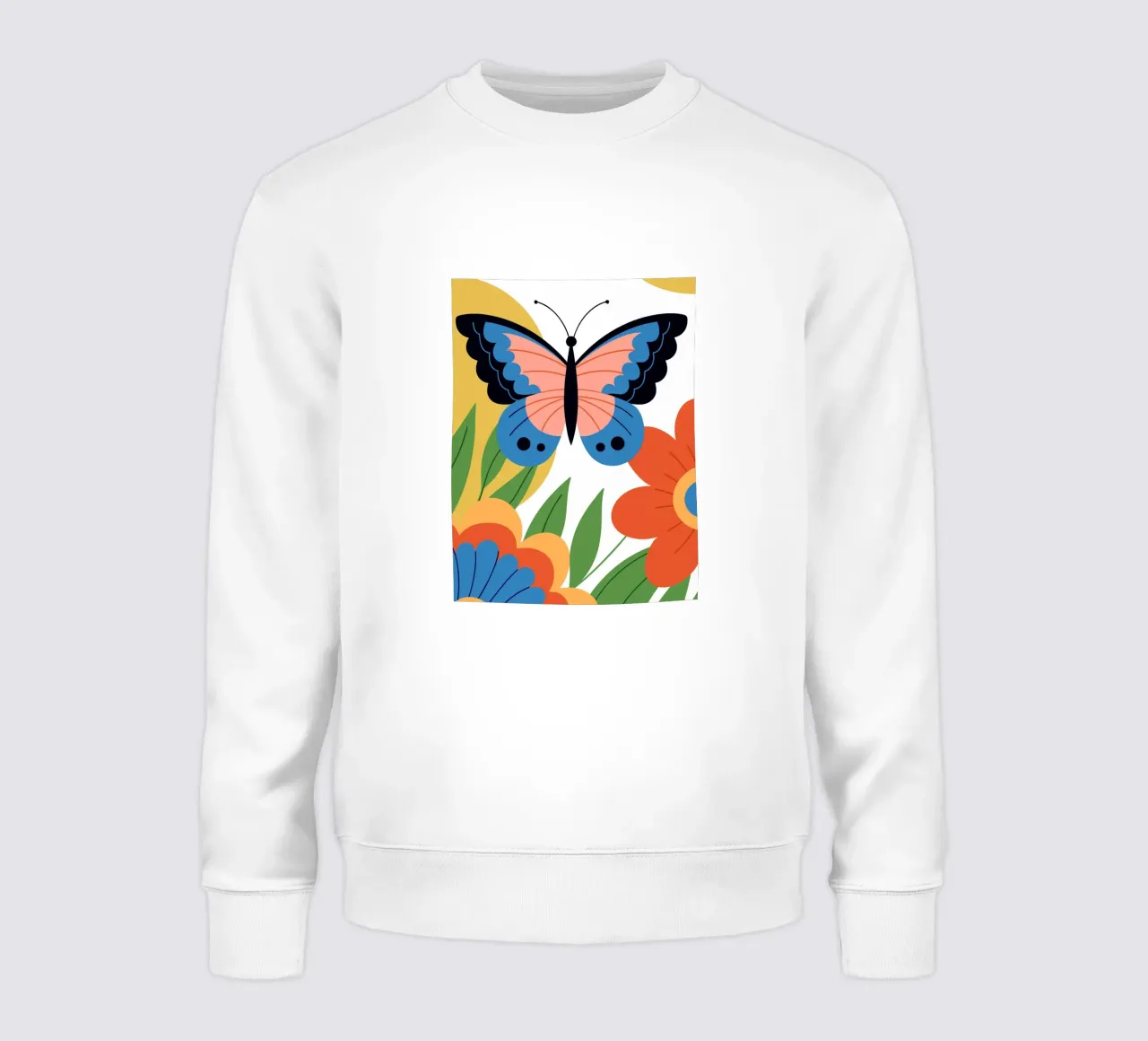 Farfalla e fiori felpa da PROTECT ANIMALS