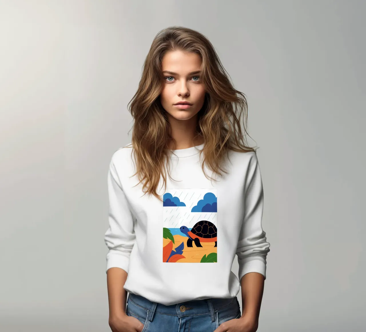 Tartaruga sulla spiaggia felpa da PROTECT ANIMALS