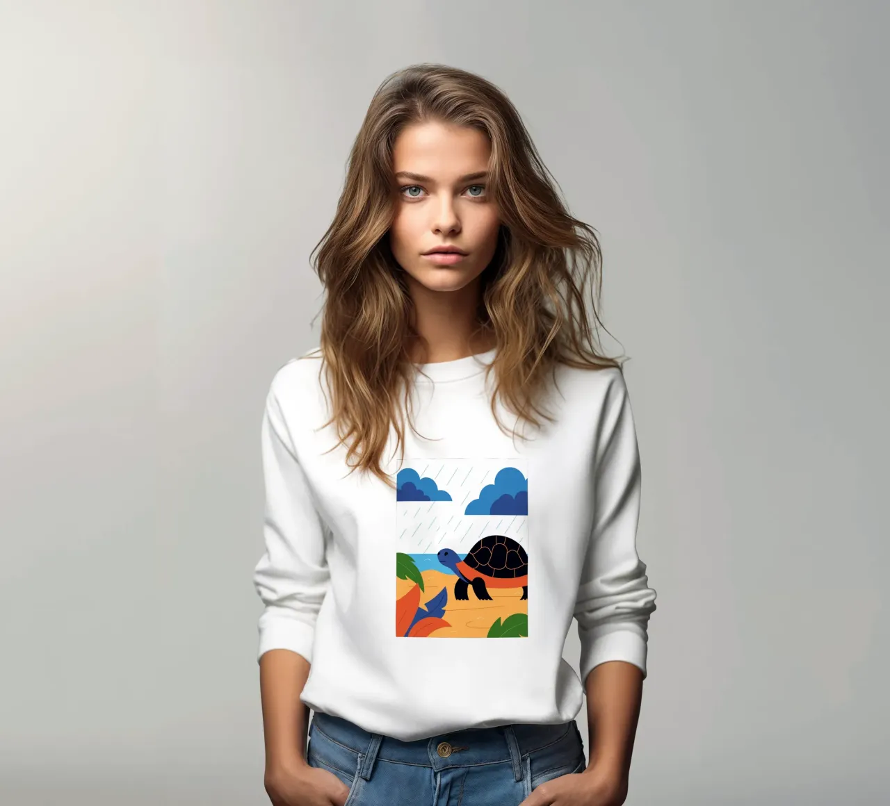 Tartaruga sulla spiaggia felpa da PROTECT ANIMALS