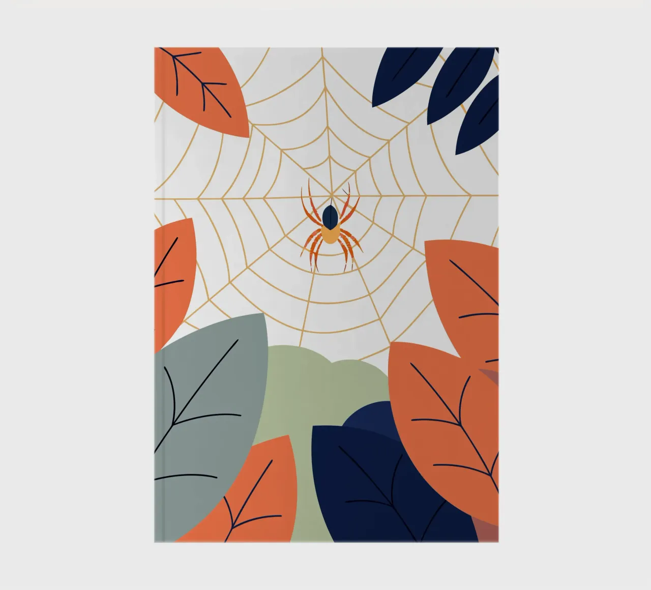 Spider in Web notebook by PROTECT ANIMALS