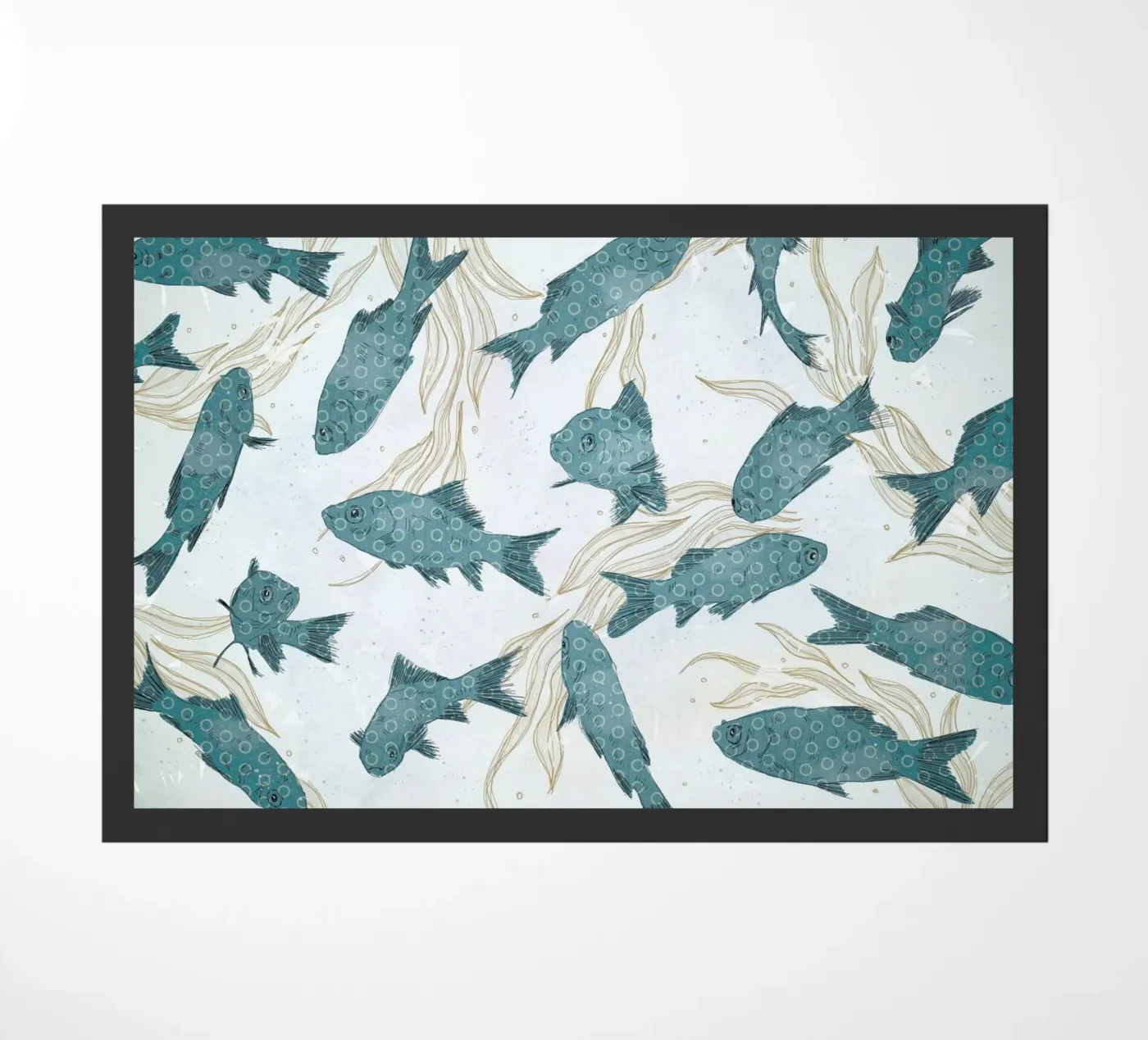 Blue Fish doormat by Tracie Andrews