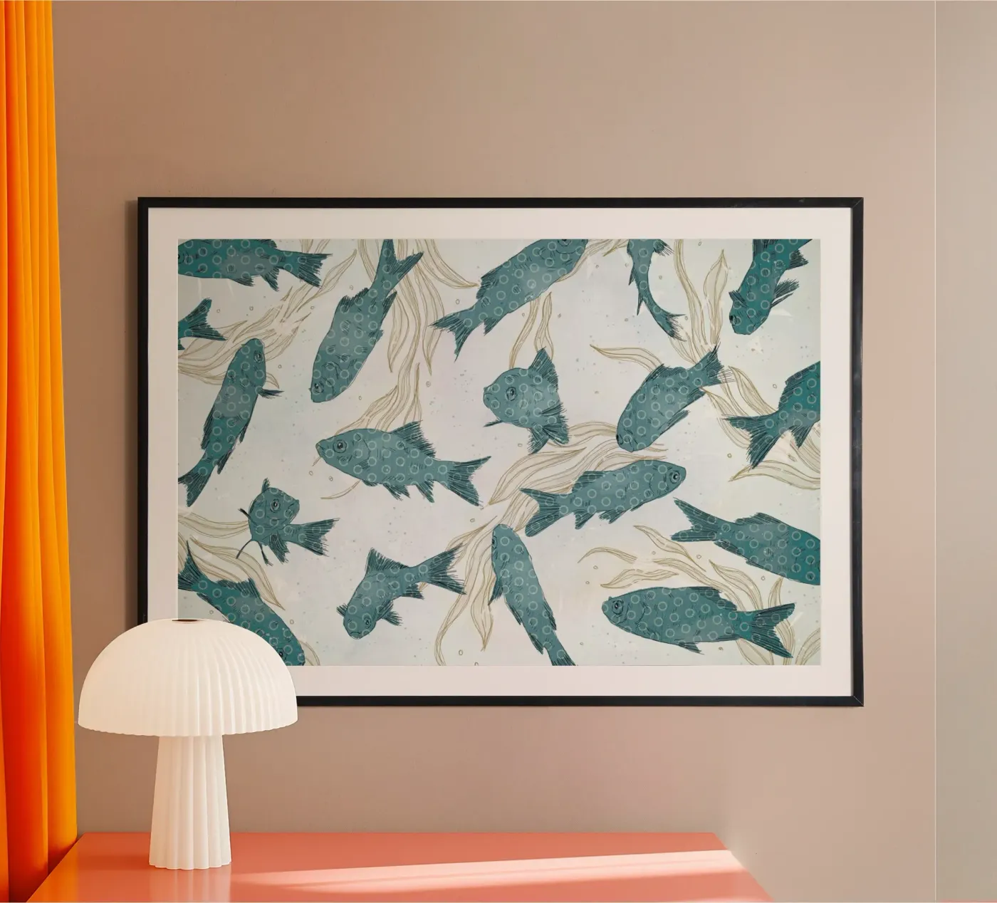 Blue Fish poster da Tracie Andrews