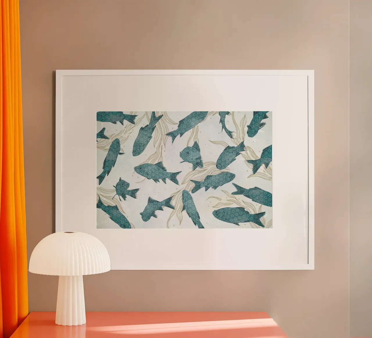 Blue Fish poster by Tracie Andrews