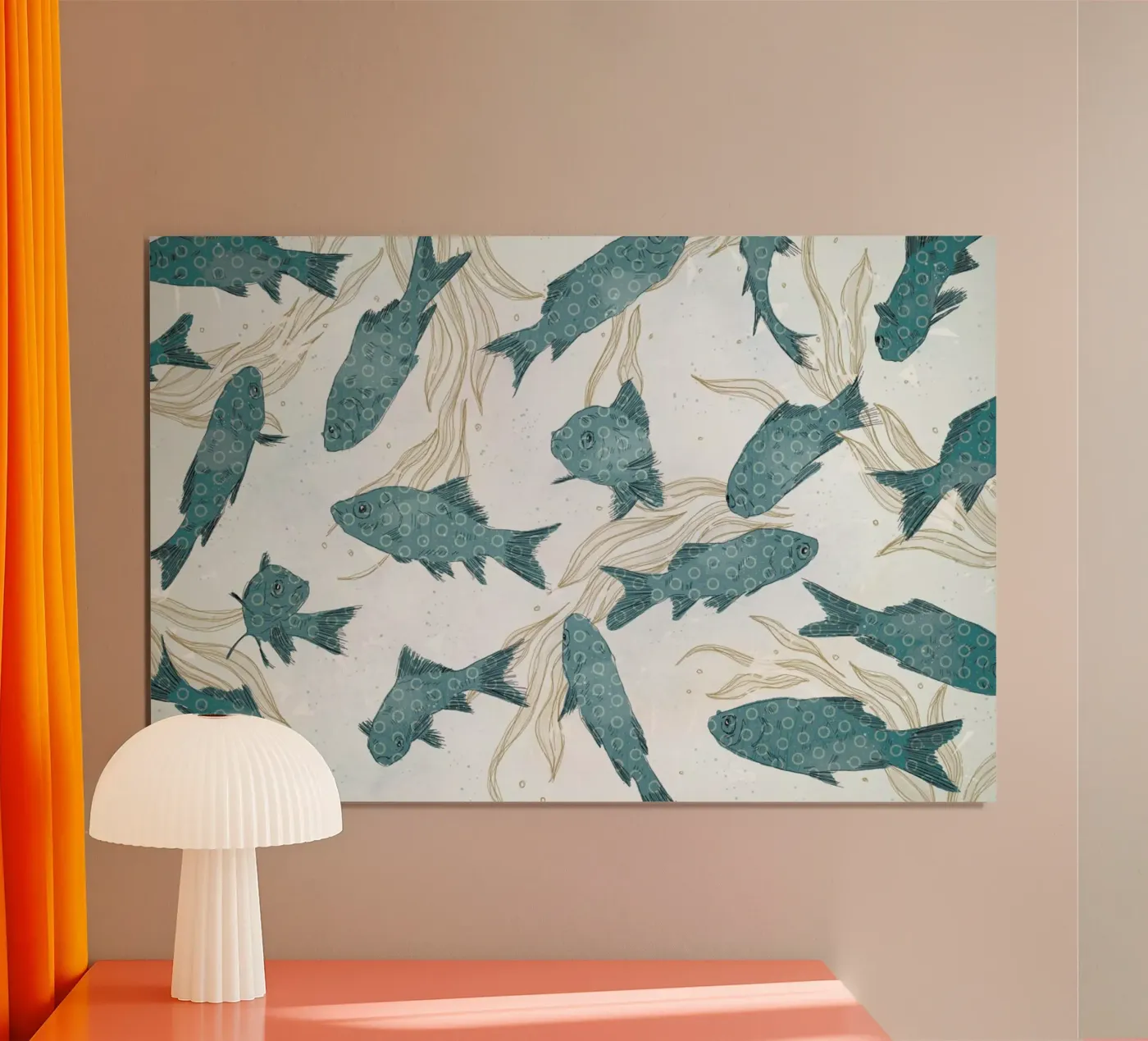 Blue Fish poster by Tracie Andrews