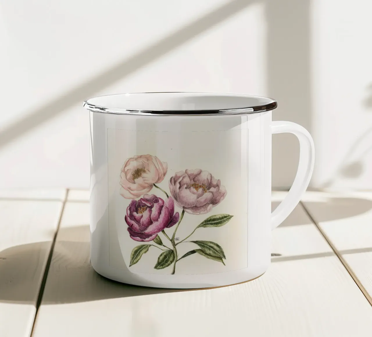 colorful peonys tazza in smalto da Nathys_illustration